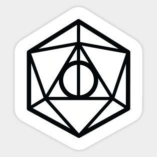 D20 Polyhedral RPG Dice Sticker